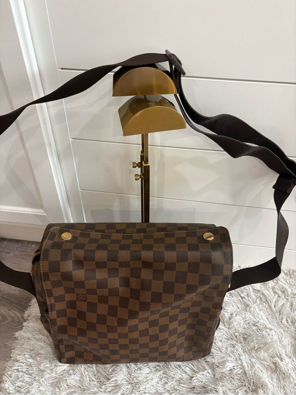 Louis Vuitton brown damier ebene navigilo Messenger bag with adjustable strap - Picture 2 of 12